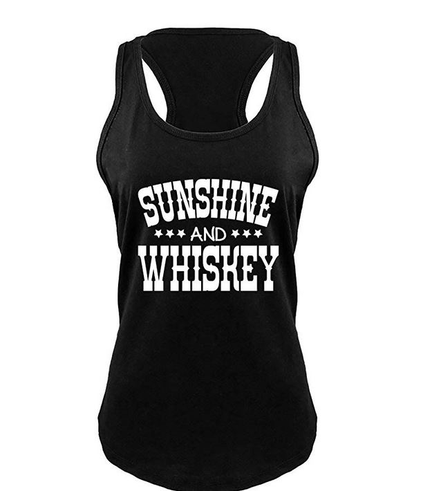 Sunshine & Whiskey Ladies Tank Top
