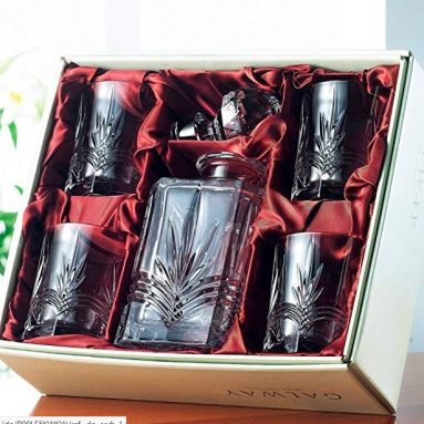 Galway Crystal Whiskey Decanter Gift Set