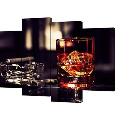 Multi-Piece Whiskey Canvas Wall Hanging