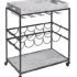 Mind Reader 3-Tier Wood & Metal Bar Cart