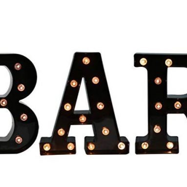 Illuminated Bar Sign for the Home Bar