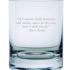 Hemingway Whiskey Quote Glass