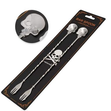 Skull-Shaped Bar Spoons
